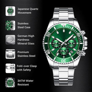 En iyi kalite promosyon lüks izle kuvars hareketi bayanlar altın alaşım bilek saatler adam - Product Image 4