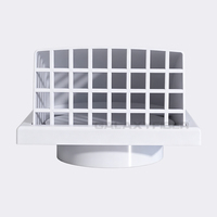 Diffuseur de plafond carré 4 voies en plastique ABS blanc anti-goutte pour système de ventilation CVC domestique et de bureau