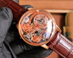 Montres pour hommes de haute qualité, vente chaude, design de créateur, mécaniques, tourbillon, haut de gamme, bracelet marron - Product Image 2