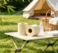 Nouvelle Arrivée Papier Toilette Biodégradable Écologique en Pulpe de Bambou 2 Plis Gaufré Doux et Jetable