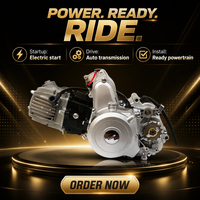 Ensemble moteur horizontal OHV 110cc 125cc, démarrage électrique, transmission automatique, pour ATV, quad, buggy de sable