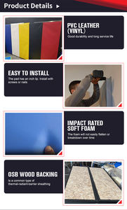 Achetez des panneaux muraux bon marché, bon matériau, coussin pour les murs, tapis de protection pour les murs de gymnase, tapis pour les stades - Product Image 5