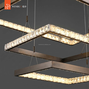 Bubble <b>Crystal</b> tiered ring <b>crystal</b> lamps luxury <b>chandelier</b> for hotel villa foyer - Product Image 3