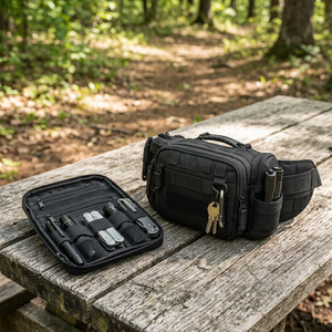 Yes Everyday Carry <b>Tool</b> Organizer <b>Pouch</b> Modular Waist Pack Compact Utility Bag Rugged Daily <b>Belt</b> Loop Carrier EDC Bags 1000D - Product Image 2