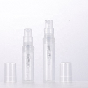 Gran oferta botella de spray de plástico pequeña de bolsillo vacía mini 2ml 3ml 5ml botella de perfume de plástico PP con spray de niebla engarzado - Product Image 5