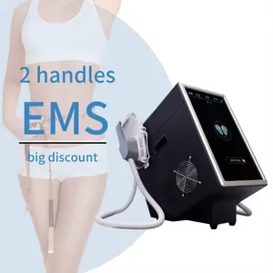 High Quality Portable Two handle Weight Loss Fat Burning EMS Body Sculpting Machine At a Good Price
