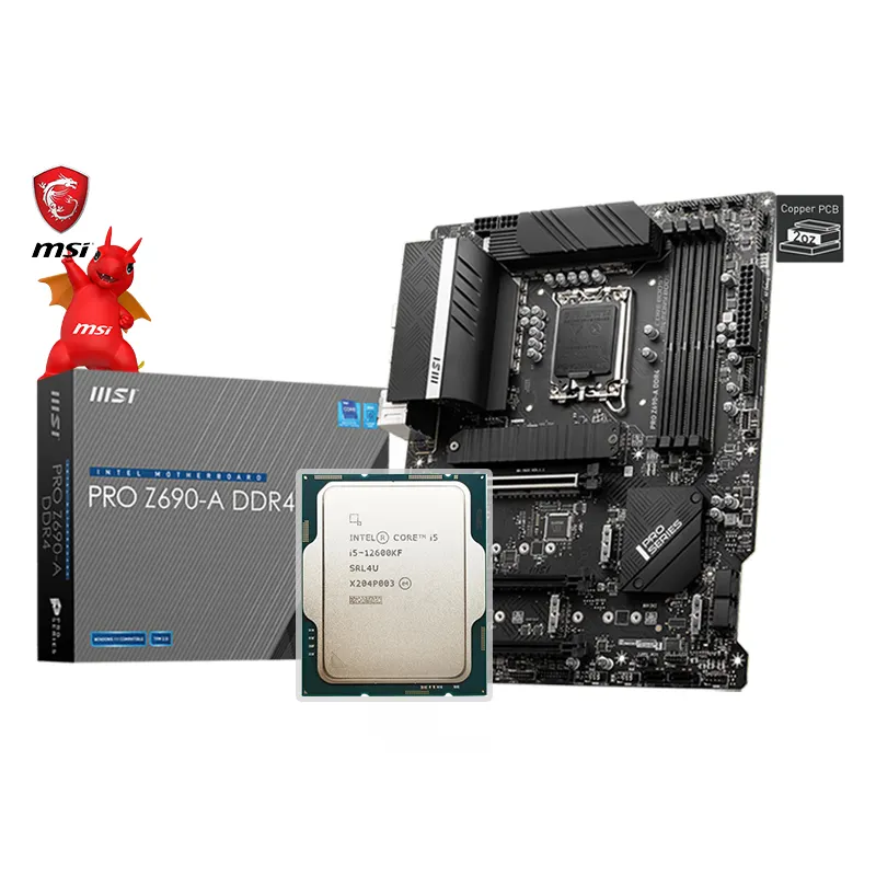 New INTEL i5 12600KF CPU + PRO Z690 A DDR4 Processor CPU And Motherboard Suit Placa Mae Set