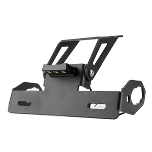 Support de plaque d'immatriculation avec éclairage LED blanc 5050 pour éliminer le garde-boue arrière, compatible <span class=keywords><strong>Kawasaki</strong></span> Z <span class=keywords><strong>650</strong></span>/Ninja <span class=keywords><strong>650</strong></span> 2017-2020 - Product Image 2