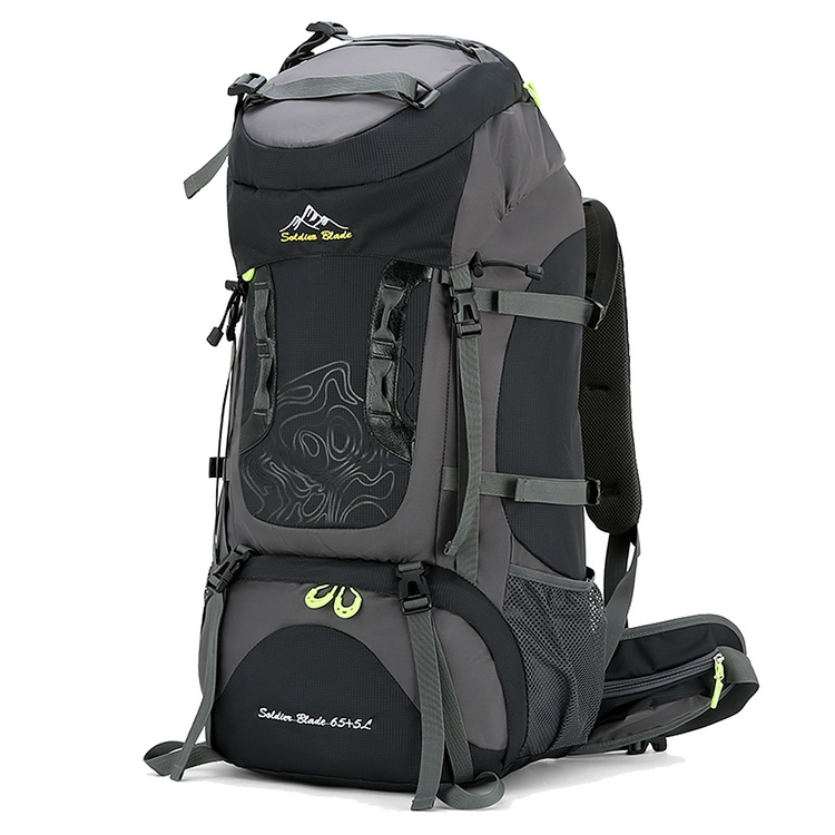 70L Backpacking Pack - Durable, Waterproof and Spacious