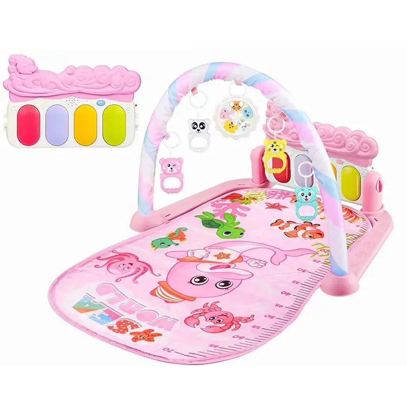 Wholesale Kids Crawl Piano Gym Floor Carpet Baby Play Mat for Child Baby Crowing Musical Toy,sports Toy Non-toxic 75*57*43cm