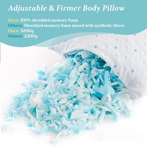 Oreiller long pour le lit, en mousse à mémoire de forme déchiquetée, oreiller pour tout le corps, oreillers de grossesse pour les dormeurs sur le côté, pour adultes - Product Image 4