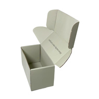 Boîte en carton ondulé pliable pour emballage de chocolats, couleur gris, avec logo personnalisé gravé au laser