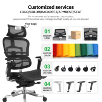 Chaise de bureau ergonomique de haute qualité, chaise de bureau ergonomique avec mécanisme d'inclinaison sensible au poids, chaise de bureau pour ordinateur