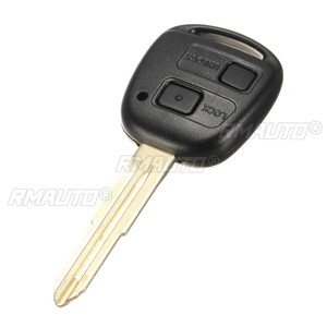 Carcasa de Repuesto para Llave Remota de 2 Botones con Botón de Bloqueo y Desbloqueo, Almohadilla de Goma, Llave de Repuesto Negra para Toyota Yaris - Product Image 6