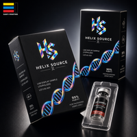 Scatola di Carta con Stampa Olografica Personalizzata, Confezione per Fiala di Vetro da 3ml con Inserto in Blister