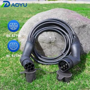 สายชาร์จรถยนต์ไฟฟ้าแบบ 3 เฟส ชนิดที่ 2 ถึง ชนิดที่ 2 ทนทาน รองรับมาตรฐาน IEC 62196 32A ชาร์จเร็ว สำหรับใช้ในบ้าน สถานที่สาธารณะ และเชิงพาณิชย์ - Product Image 3