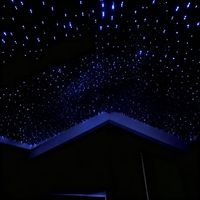 Panneau en nid d'abeille en aluminium personnalisé, plafond ciel étoilé, installation à clipser avec éclairage à fibres optiques et système de contrôle