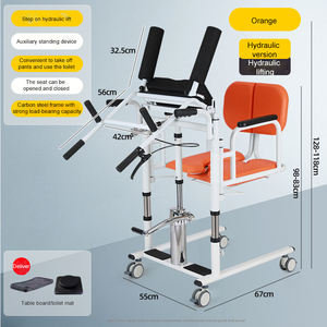Silla de transferencia elevadora Transferencia de elevación hidráulica más vendida para personas mayores Transferencia de pacientes Silla de ruedas Paciente - Product Image 3