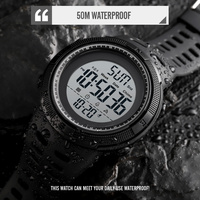 SKMEI 1251 Montres Homme, Montre Électronique Pas Chère, Étanche 50m, Montre Numérique, Chrono, Montre de Sport pour Homme