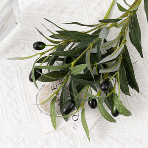 Fabricante Mayorista de Ramas de Olivo Artificiales de 30cm-100cm, Ramo de Espuma Plástica con Hojas Verdes y Frutos, Accesorios para Fotografía - Product Image 3