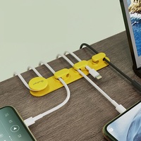 2024 Usb câble gestion des fils Clips de câble supports de cordon pour bureau porte-câble Clips auto-adhésif cordon organisateur