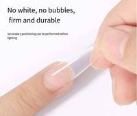 Colle semi-solide pour capsules d'ongles en strass, séchage rapide, durable, 20g, emballage tube blanc souple, vente en gros
