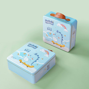 Boîte d'emballage alimentaire carrée en fer blanc, écologique, personnalisable, recyclable, pour snacks, vente en gros, en stock fabricant - Product Image 1