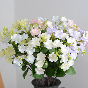 Plantes décoratives d'intérieur de luxe à tige unique, fausses fleurs de <span class=keywords><strong>jasmin</strong></span> artificielles en tissu PU imperméable, en forme de boule - Product Image 2