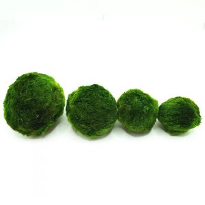 Rocas de musgo artificiales verdes Bolas de musgo decorativas Pecera Decoraciones de acuario - Product Image 1