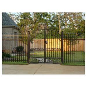 Puerta <span class=keywords><strong>de</strong></span> Hierro Forjado y Acero Inoxidable Prima, Diseño Artesanal para <span class=keywords><strong>Entrada</strong></span> <span class=keywords><strong>Exterior</strong></span> <span class=keywords><strong>de</strong></span> Villa - Product Image 1