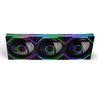 Ventilateur de boîtier PC LED ARGB 120 mm, design coloré, avec refroidisseur liquide et interface 3/4 broches, incluant un ensemble de contrôleur ARGB