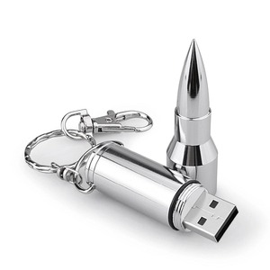 Nueva Memoria USB 2.0 Metálica con Forma de Bala, 1GB, Grabado Láser Gratuito, 1 Año de Garantía - Product Image 4