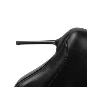 ODM OEM Botas altas clásicas por encima de la rodilla para mujer Stiletto Tacones de gatito Cierre de punta cuadrada Botas de fiesta con punta estrecha para damas - Product Image 6