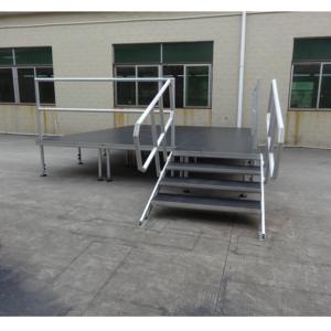 Scène extérieure portable légère en aluminium avec plateforme antidérapante pour événements et cérémonies hôtelières, montage et démontage faciles - Product Image 2