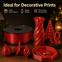 Filament PLA scintillant couleur personnalisée 1,75 mm 1 kg scellé sous vide Fournisseur en gros OEM pour imprimantes 3D FDM/FFF