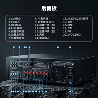 Amplificateur de puissance 7.1 canaux pour home cinéma et caisson de basses