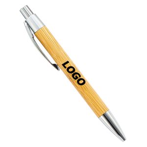 Bolígrafo de Bambú Personalizado al por Mayor, Bolígrafo Ecológico con Clic y Logotipo Personalizado para Regalo Promocional - Product Image 1