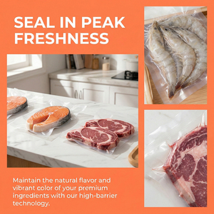 Bolsas de Cocción al Vacío Comerciales Sous Vide PA/EVOH/PE de 11 Capas, Resistentes al Calor, Grado Alimenticio, Aprobadas por <span class=keywords><strong>BRC</strong></span>, Impresión UV Personalizada - Product Image 3