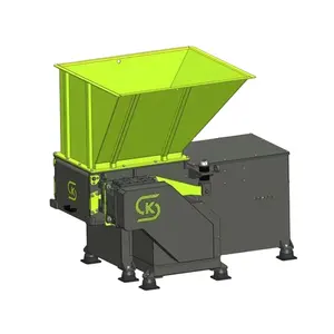 small industrial twin singe shaft wood biomass textile glass recycling crushing crushers shredding shredder machine price