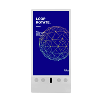Kiosque TV 4K étanche de 43 pouces, batterie publicitaire IP65 1500 Nits, écran Totem extérieur LCD affichage numérique