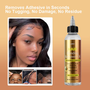 OALEN Hair Bonding Remover Oil 150ml avec huile d'olive Vitamine E Formule douce pour perruques Extensions de <span class=keywords><strong>cheveux</strong></span> - Product Image 4
