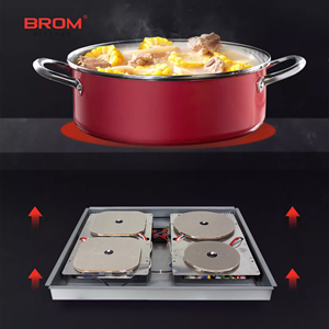 Được xây dựng trong vô hình bếp điện cảm ứng thép không gỉ cảm ứng cừu thiết kế ẩn từ Granite bếp gốm cho - Product Image 6