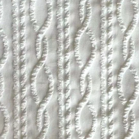 Tissu pour robe à imprimé floral gaufré, 95% polyester, 5% élasthanne, tissu tissé pour vêtement