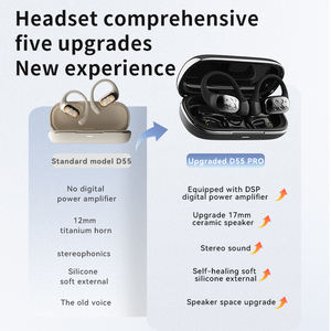 Nouveau casque Dmooster D55 <span class=keywords><strong>Pro</strong></span> <span class=keywords><strong>Open</strong></span> Fit casque à Conduction osseuse sans fil sport crochet d'oreille écouteur pour hommes et femmes en cours d'exécution - Product Image 2