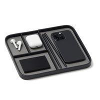 Plateau de rangement en cuir YY, plateau de chevet organisé en cuir PU de qualité supérieure, plateau de rangement EDC pour clés, montre, organiseur de chevet moderne
