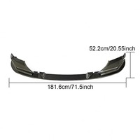 Spoiler de pare-chocs avant en fibre de carbone F90 M5 pour BMW Série 5 2018 2019