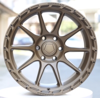 Jantes Concaves Modifiées Style Américain en Bronze 17 18 20 22 pouces 5x127 6x139.7 8x165.1 pour F150 RAM Bronco D-MAX Savana Sierra1500