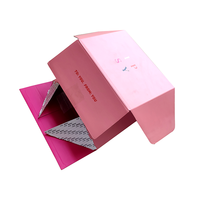 Cajas de papel de embalaje de envío de cartón corrugado de lujo personalizado con laminación mate Impresión de logotipo personalizado para calcetines