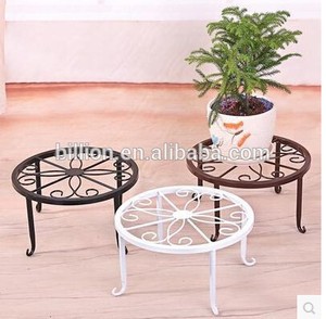 Soporte Decorativo para Macetas de Hierro Forjado, Soporte Metálico para Flores de Jardín, Estante Decorativo para Flores - Product Image 1