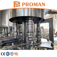 Machine de remplissage d'eau en bouteille PET 3-10L, équipement de remplissage monobloc 3 en 1